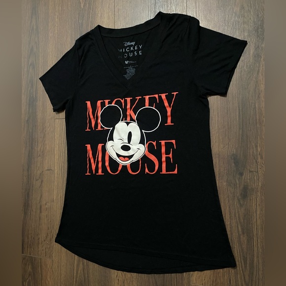 Women’s Disney Black Mickey Mouse Graphic T-shirt S - Picture 2 of 11